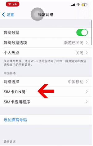 霍城苹果14维修网分享如何给iPhone14的SIM卡设置密码 