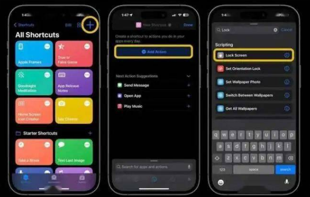 霍城苹果14锁屏维修店分享iPhone14升级iOS16.4后如何创建锁屏快捷方式 