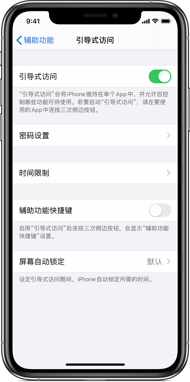 霍城苹果手机维修分享如何在 iPhone 上退出引导式访问 