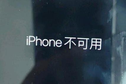 霍城苹果服务网点分享锁屏界面显示“iPhone 不可用”如何解决 